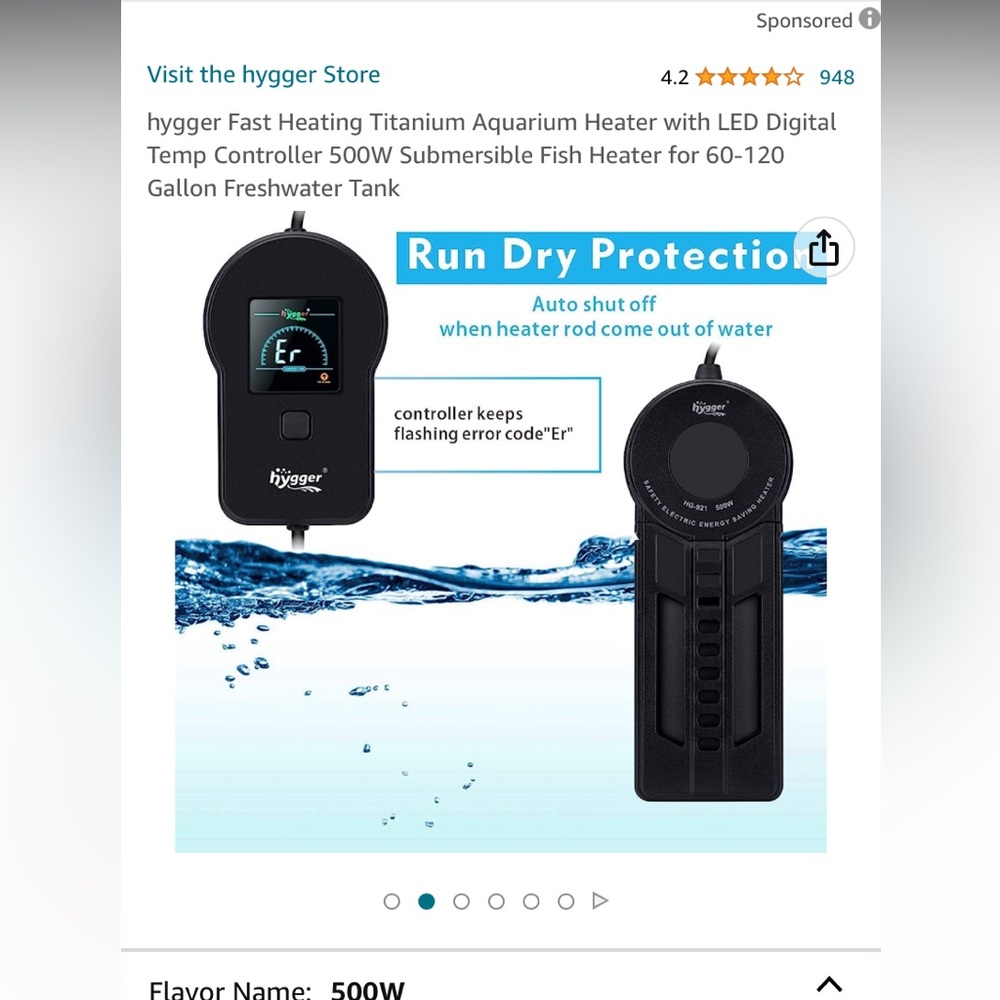 Hygger aquarium heater